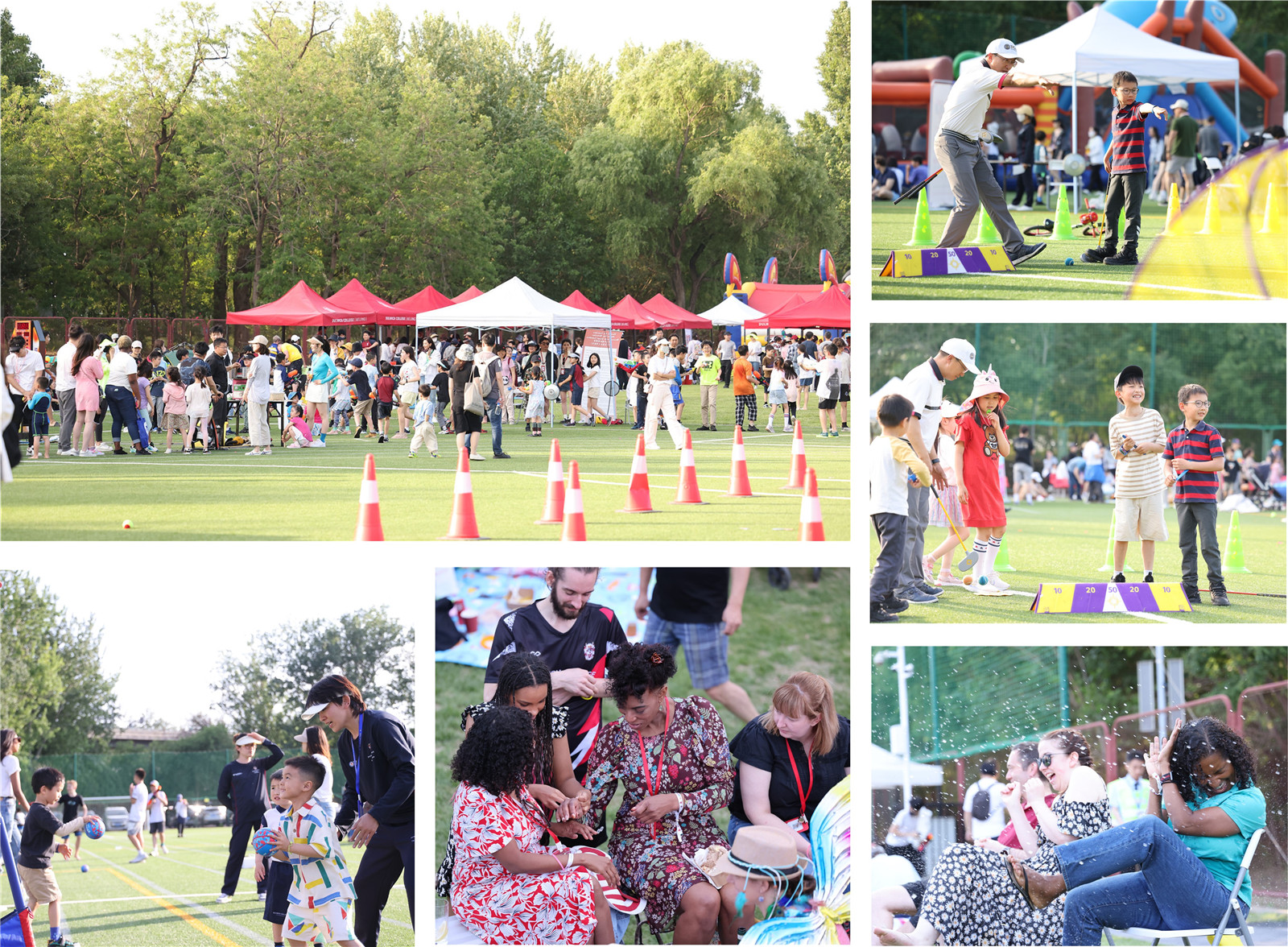 students playing on Founder's Day