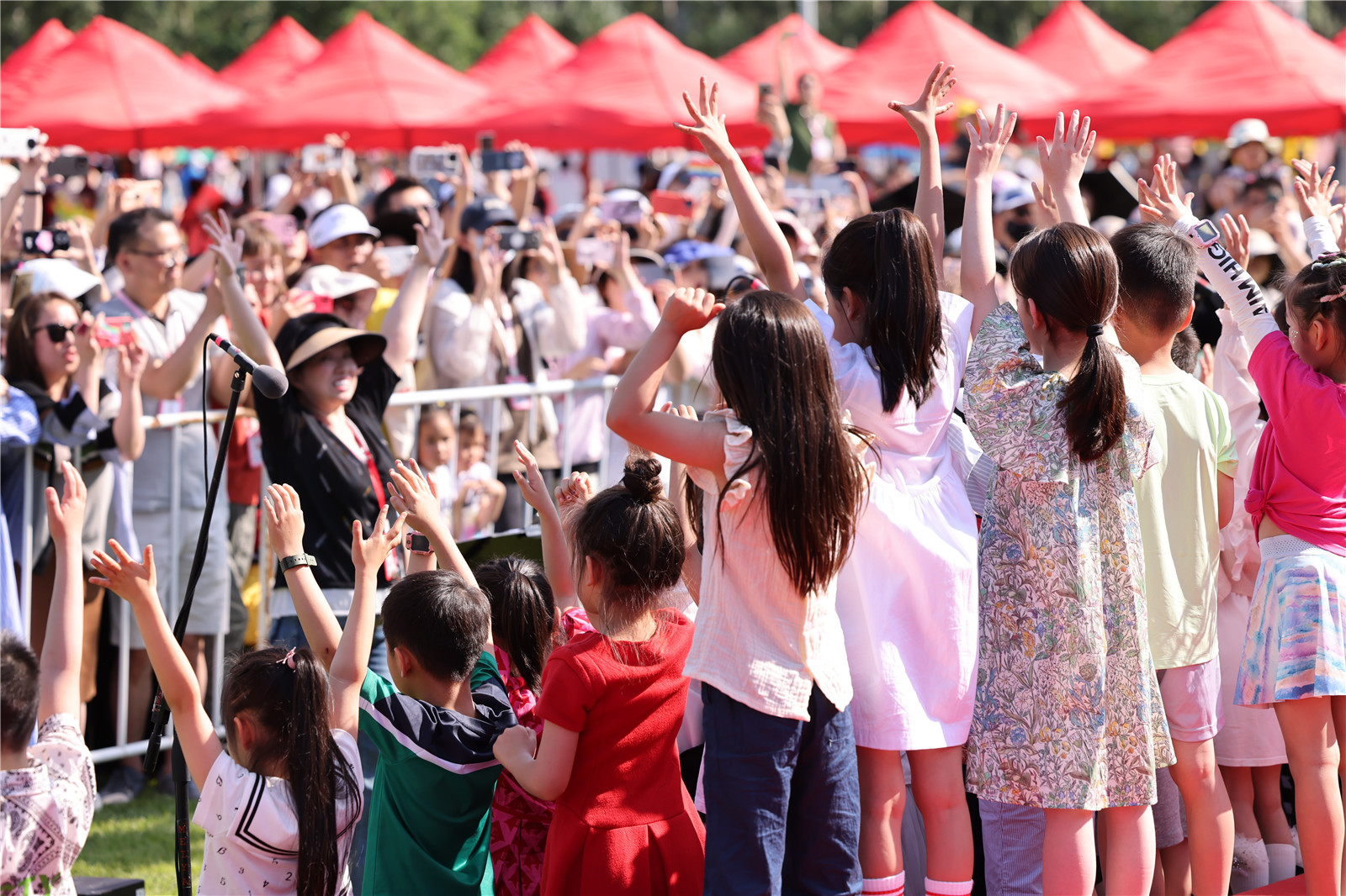 Students performing on Founder's Day