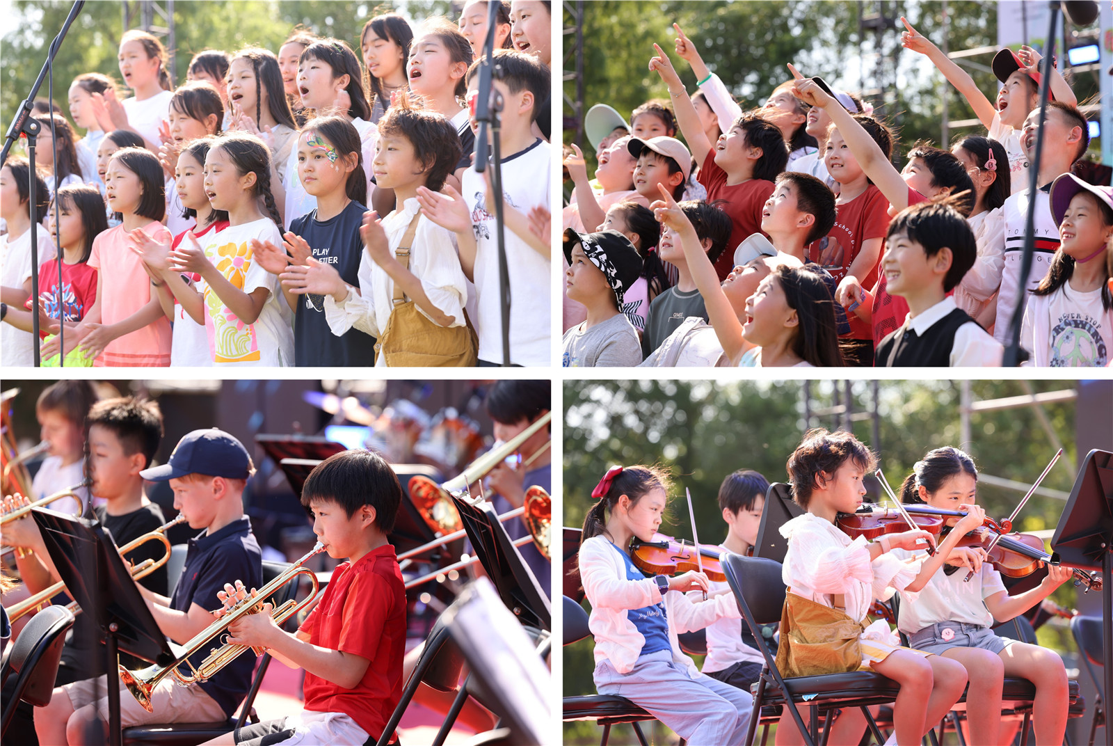 Students performing on Founder's Day