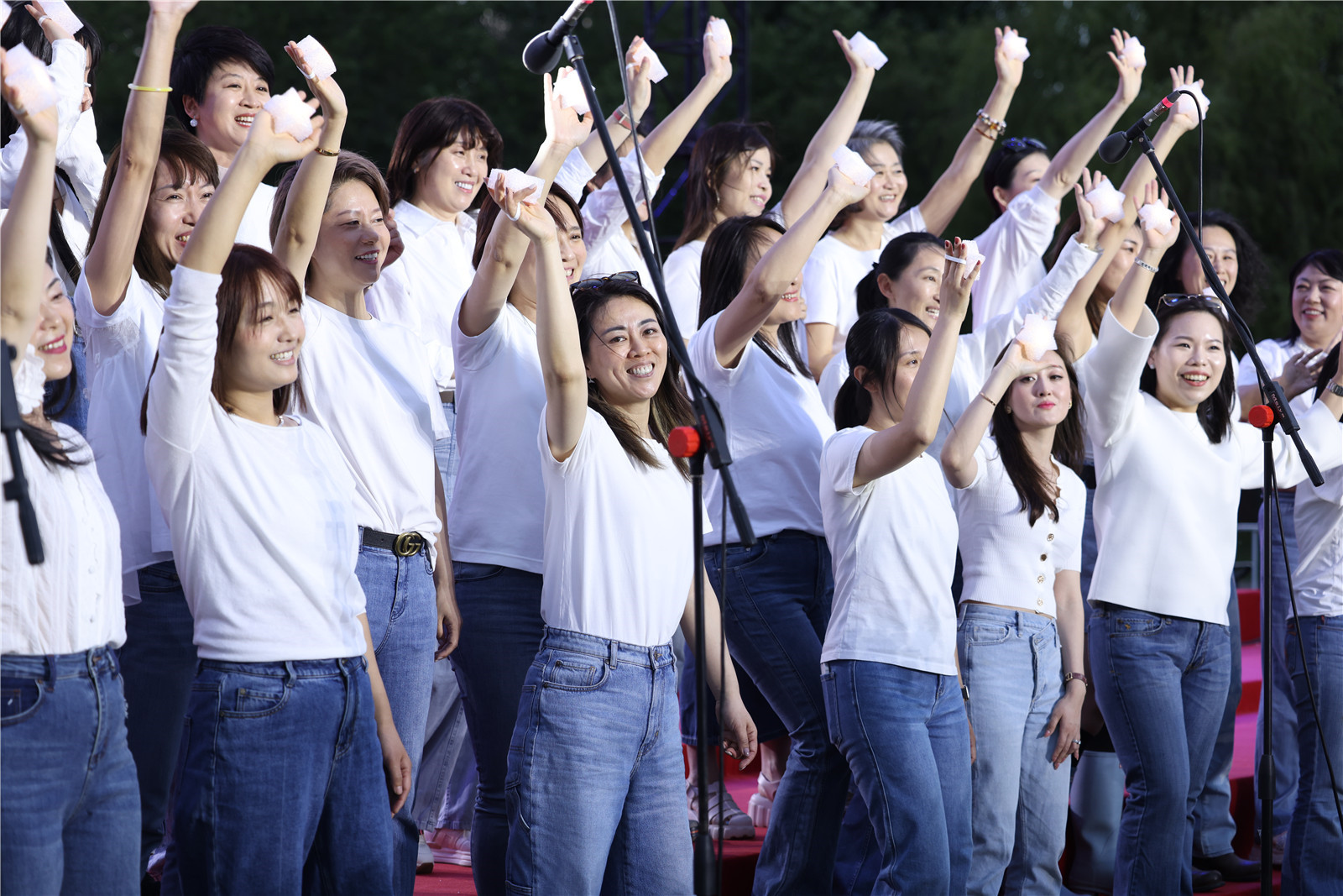 Parents performing on Founder's Day