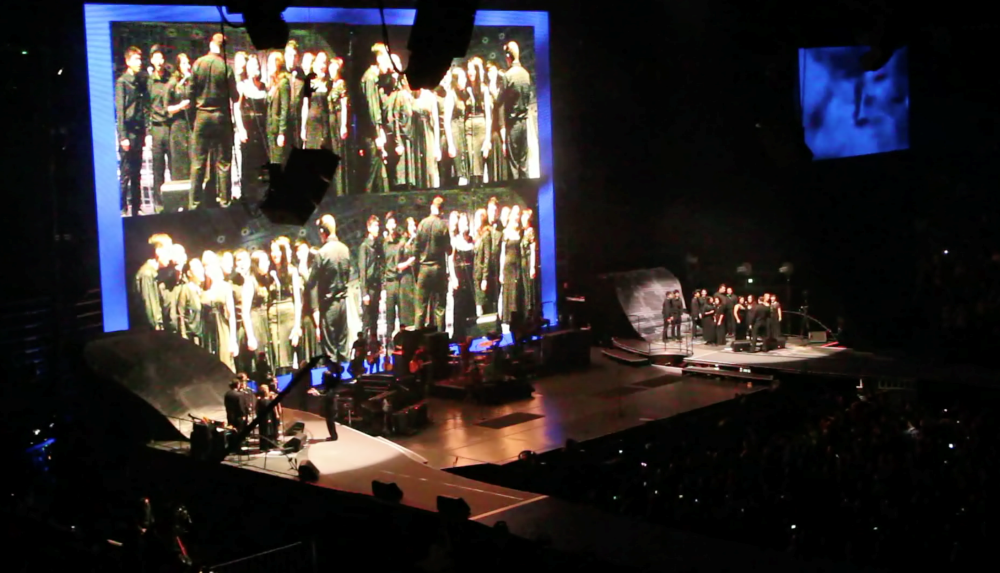 The Dulwich Choir rehearses for the Rolling Stones concert