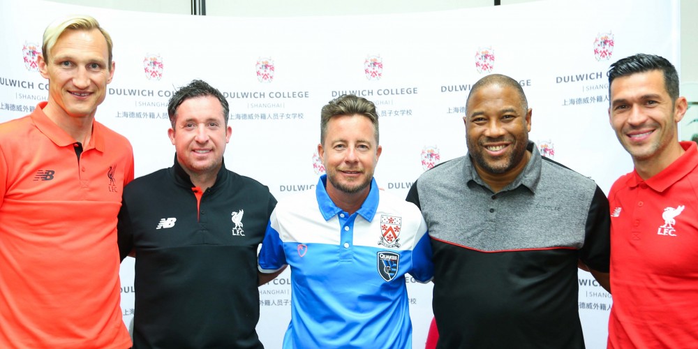 Liverpool football legends, Robbie Fowler and John Barnes, are hosted by Dulwich Shanghai and the Dulwich Earthquakes.