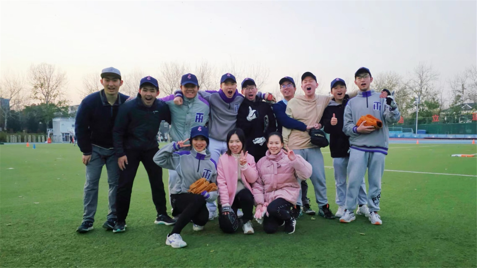 Michael after a baseball game in Tsinghua