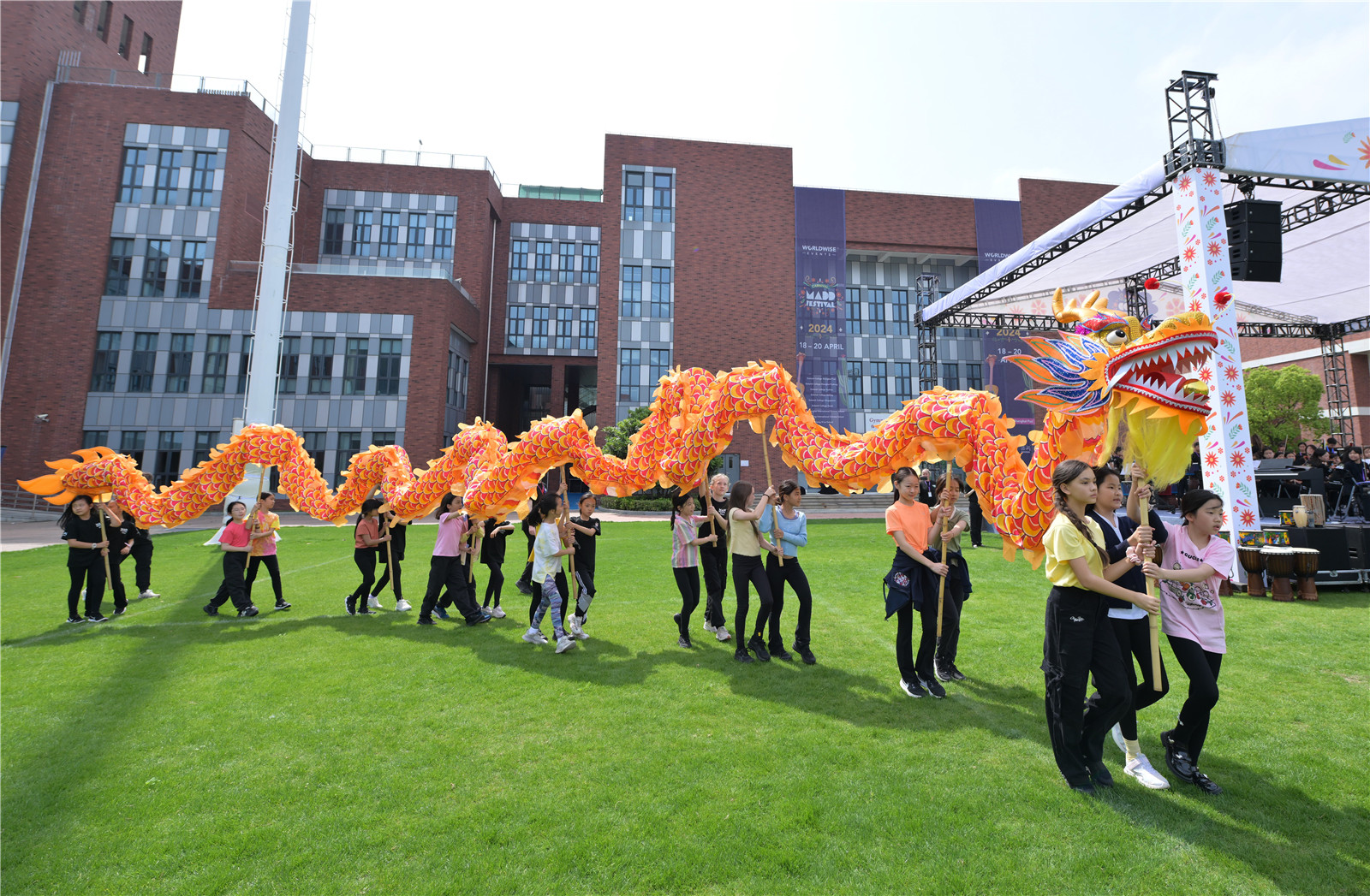 MADD in Shanghai - opening dragon dance