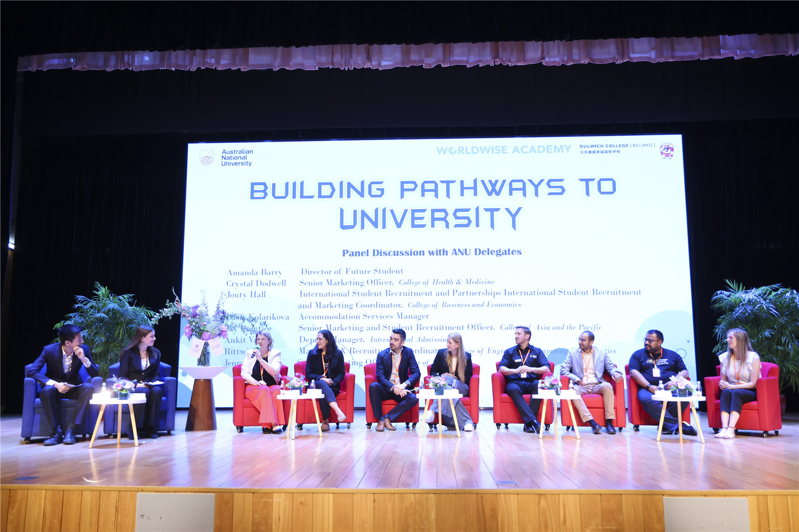 The panel on Building Pathways to University