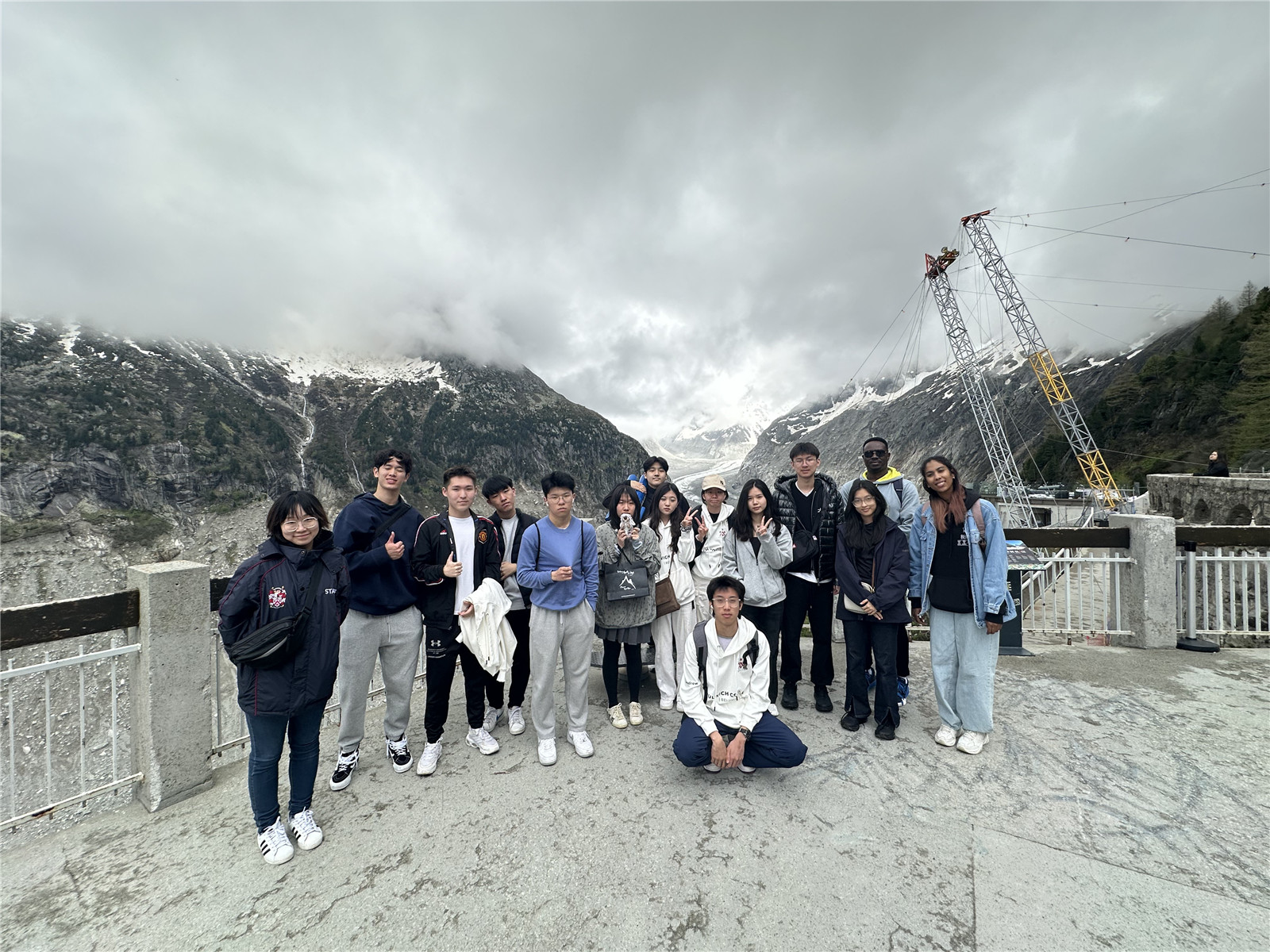 DCB students touring in Switzerland