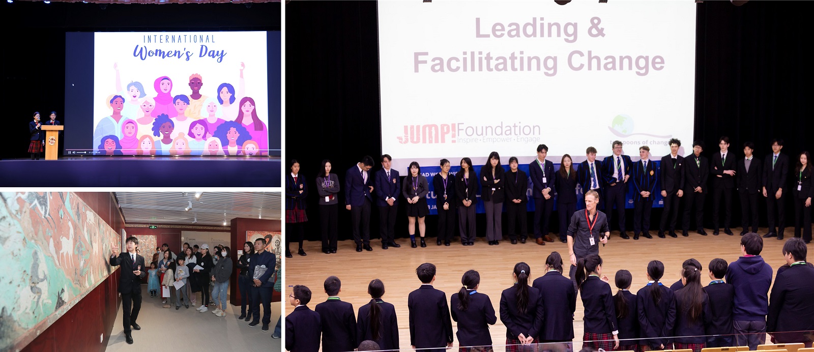 Learning beyond the classroom - Women's Day, Dunhuang, Student Leadership Conference