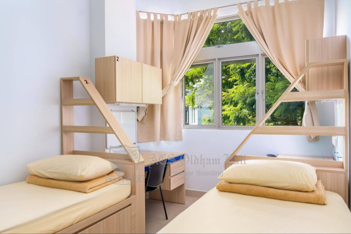ACS Oldham Hall student boarding room