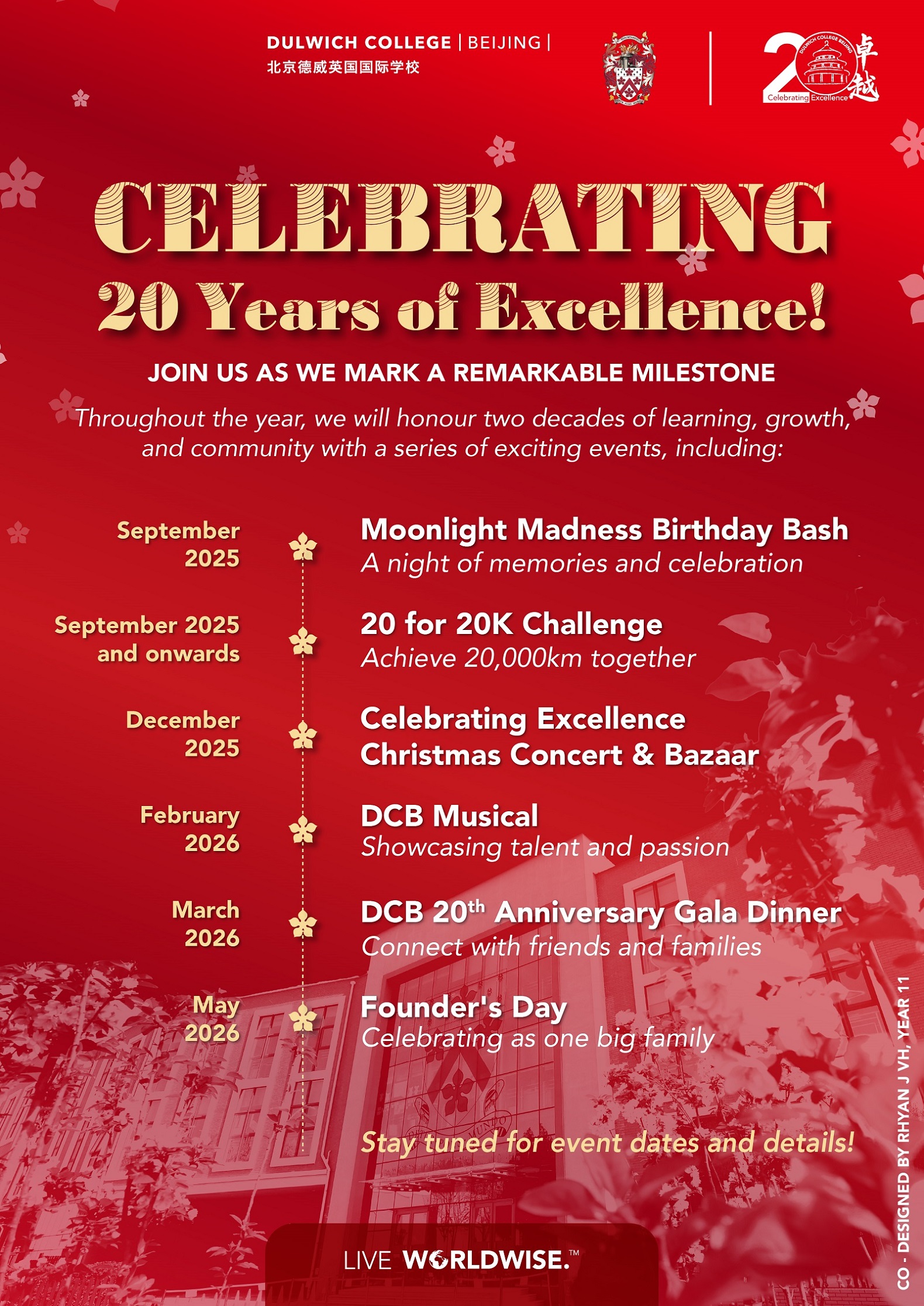 20th anniversary events and initatives