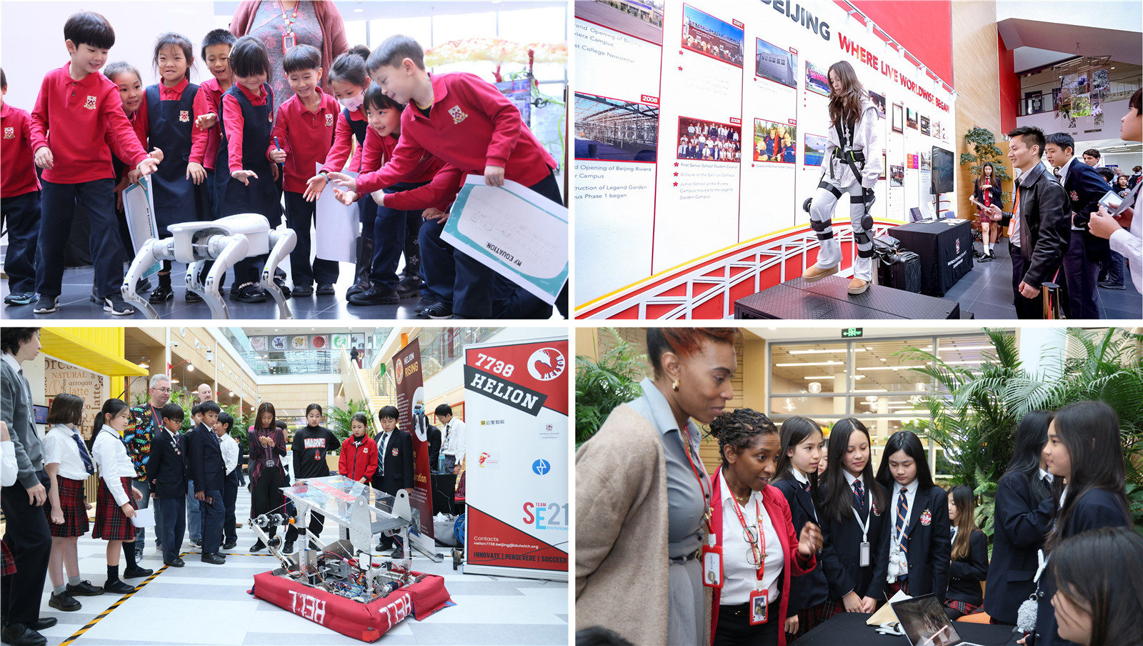 Students at the expo