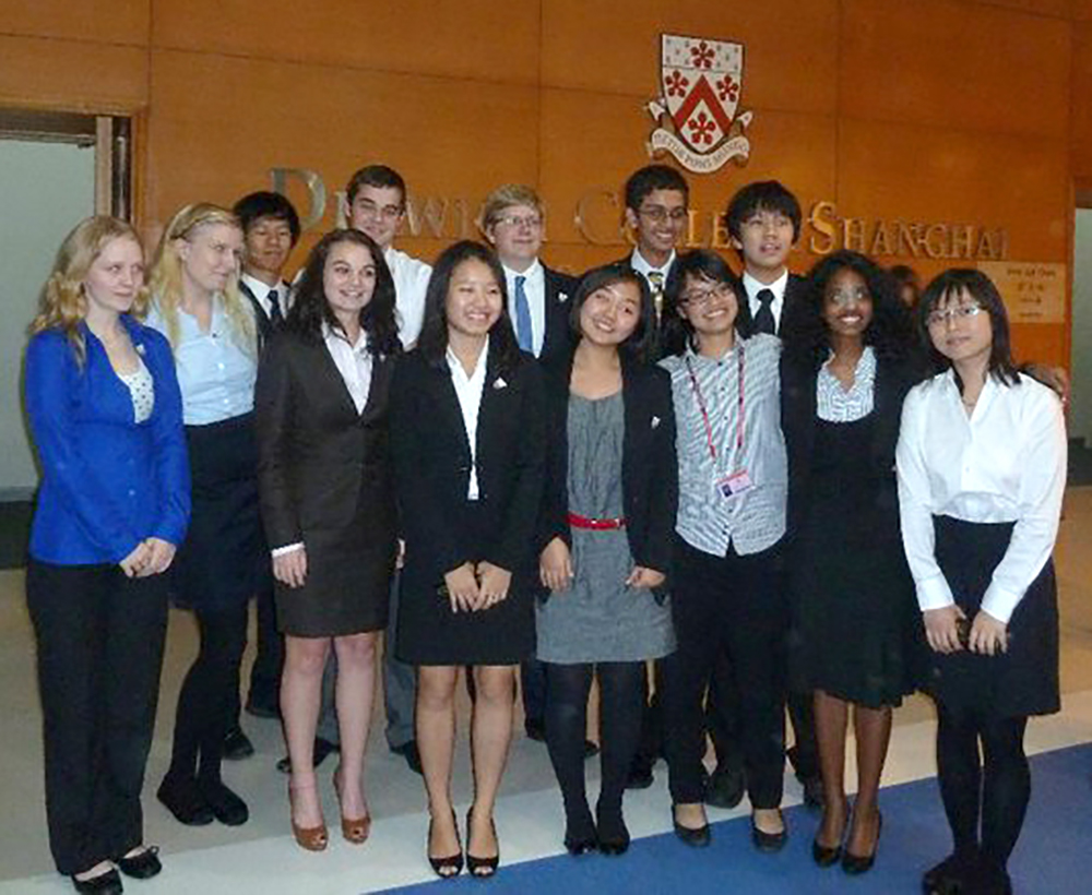 Daniel in Dulwich Pudong's Prefects group photo (second row, fourth from left)