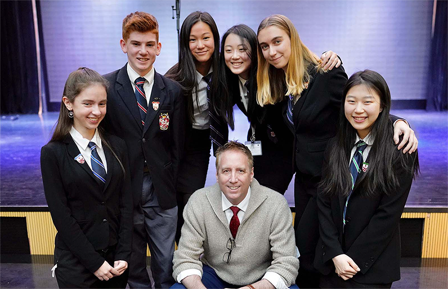 2021 Prefects with Mr Pete Rogers