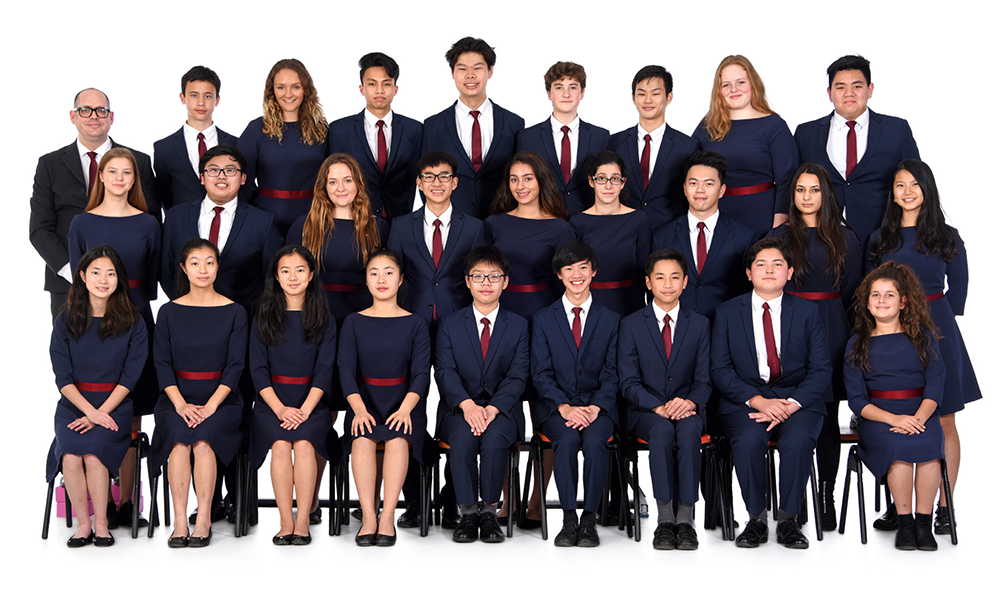 Natasha in the Chamber Choir (second row, third from left)