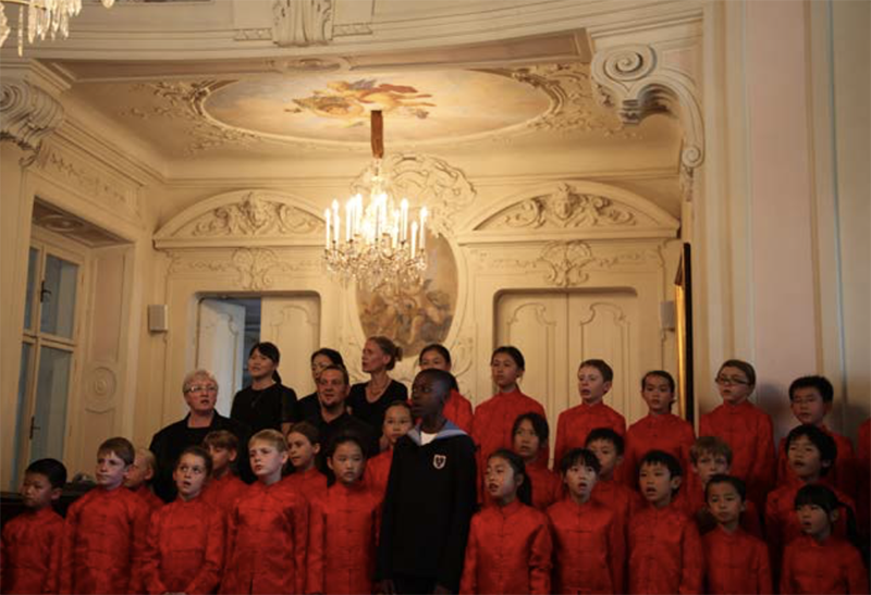 Dulwich choristers sing with the Vienna Boys Choir