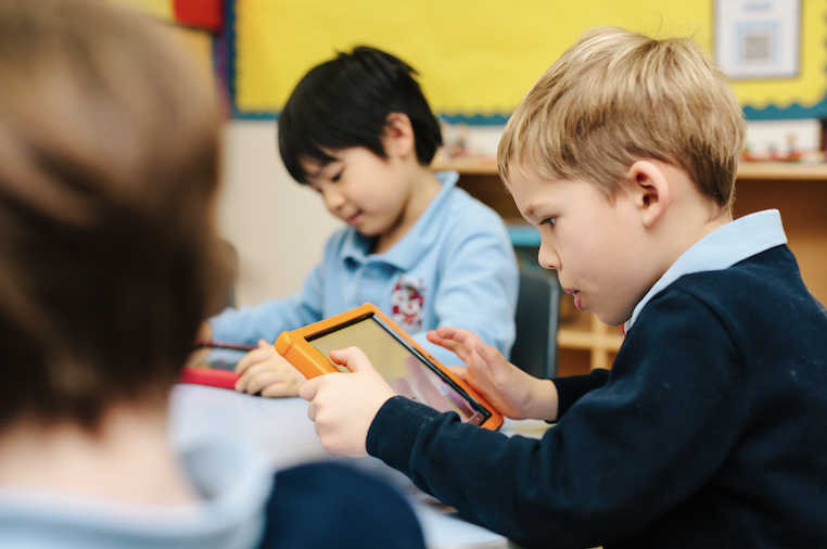 Early Years Students Engaged in Digital Learning