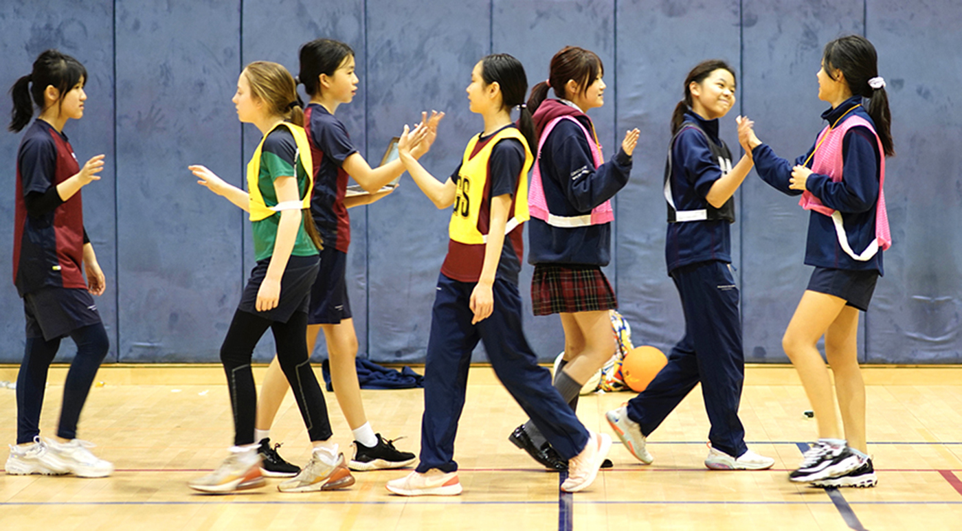 Girls netball match