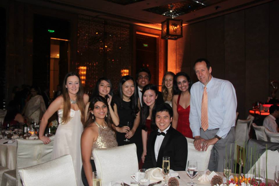DCS graduation dinner (second row, fourth from left)
