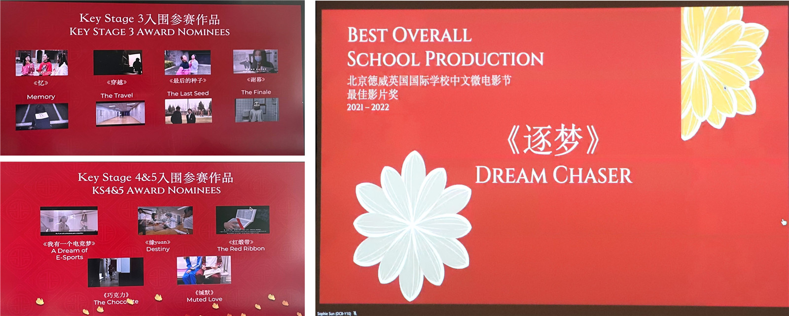 Nominee and best production award