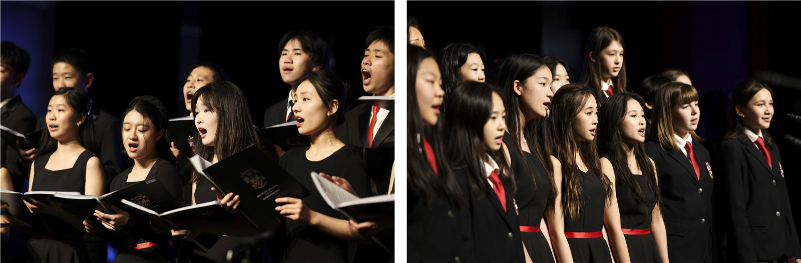 Dulwich Beijing Senior School Choir singing