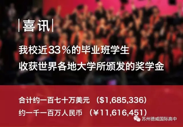 2017年苏州德威国际高中大学录取结果汇总