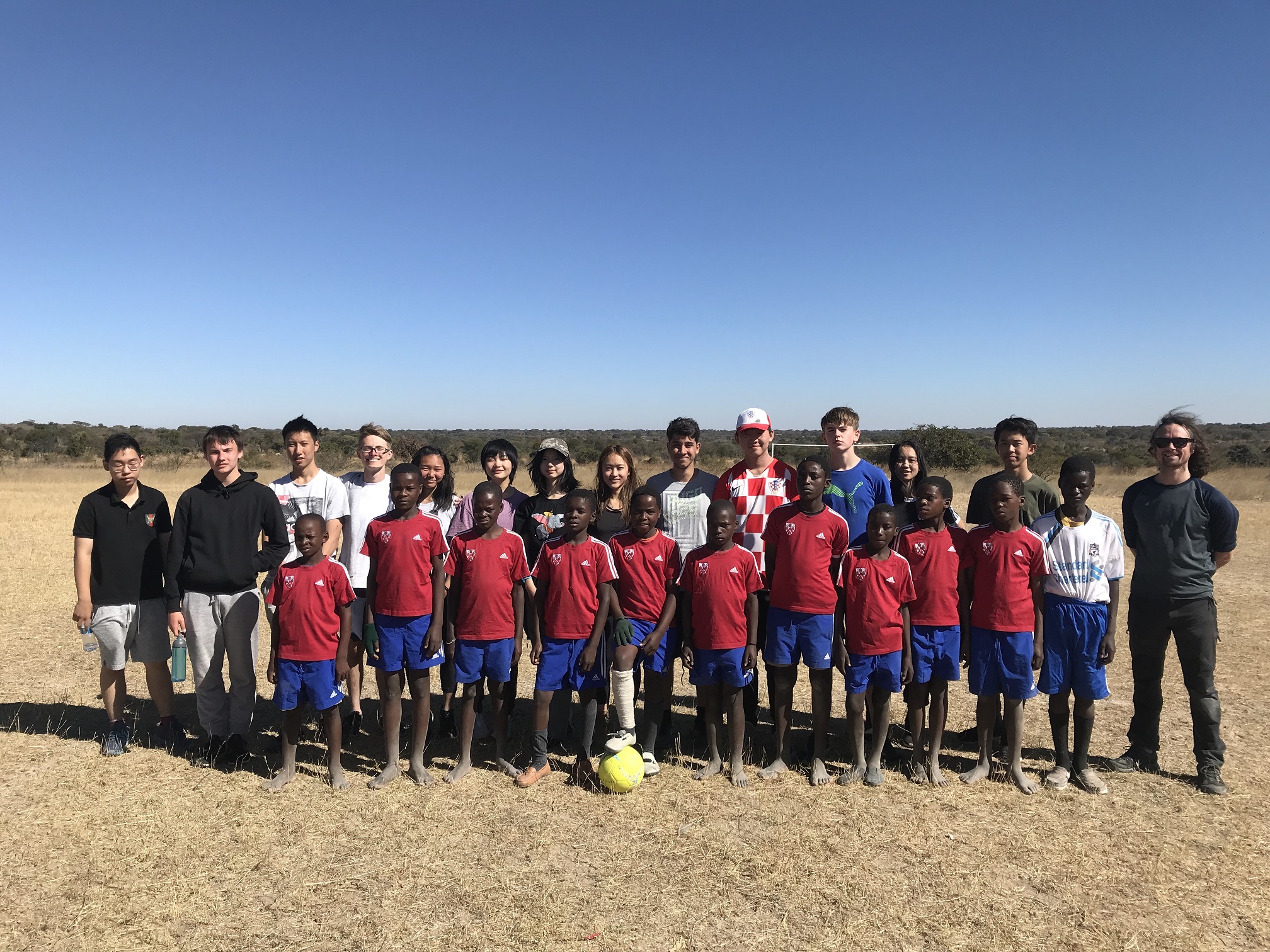 Africa trip 2019 - DCB students and local students