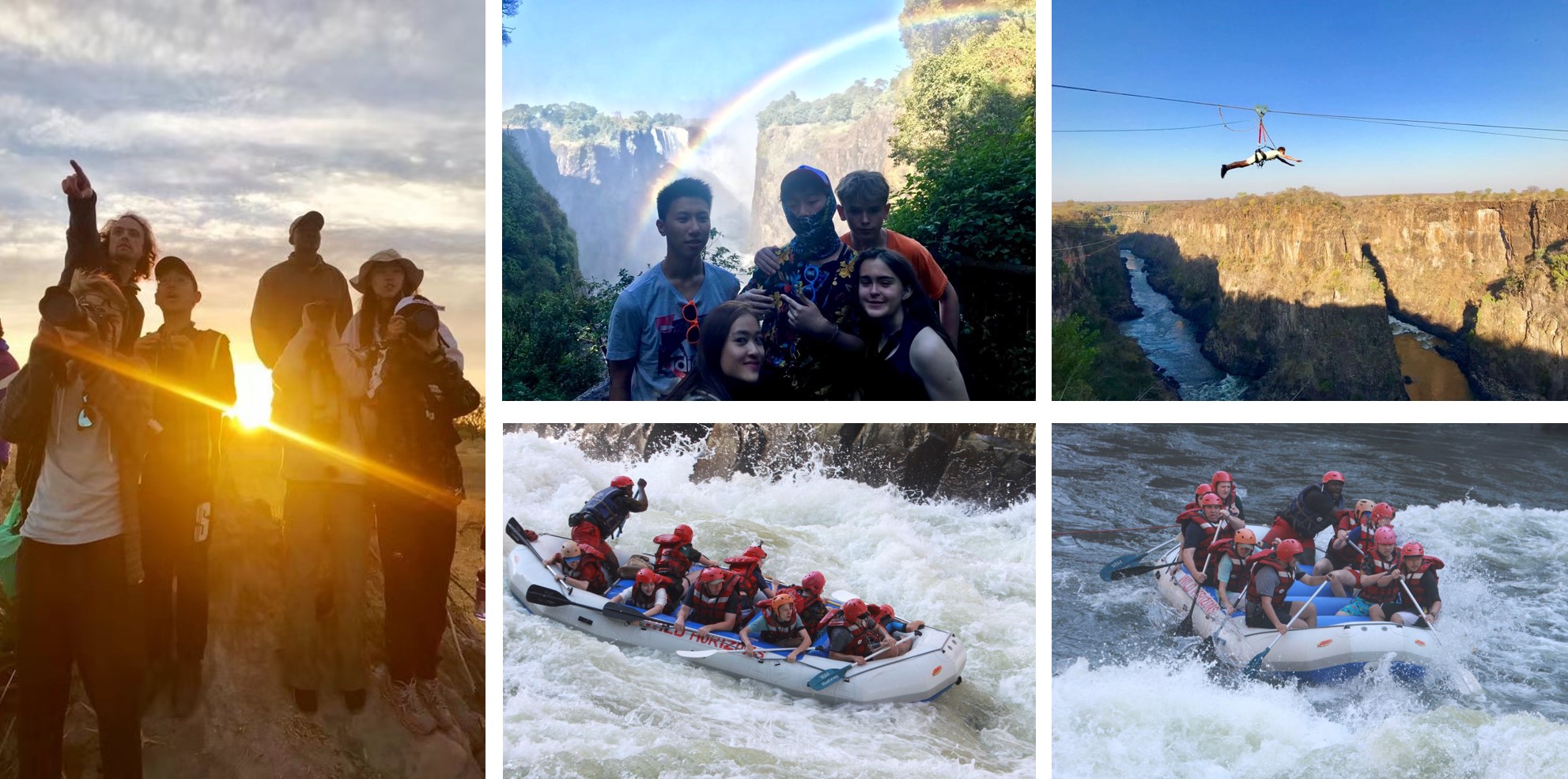 DCB AFRICA TRIP 2019 - water fall and fun