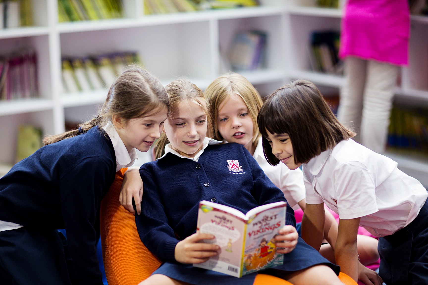 DCB girls reading together