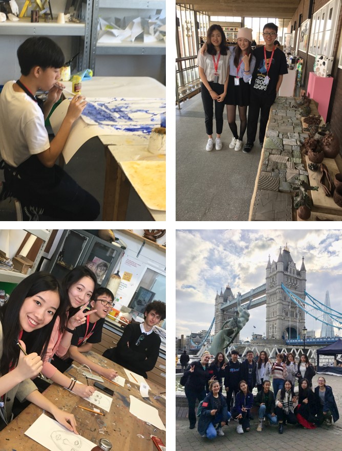 DCB visual arts students at Dulwich Olympiad London 2019