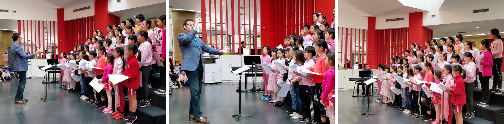 Paul Jarman conducting Lunch Concert on Pink Day at DCB - JS