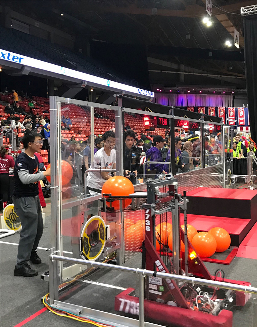 Dulwich College Beijing Team Helion at FIRST Robotics Competition Midwest Regionals Chicago