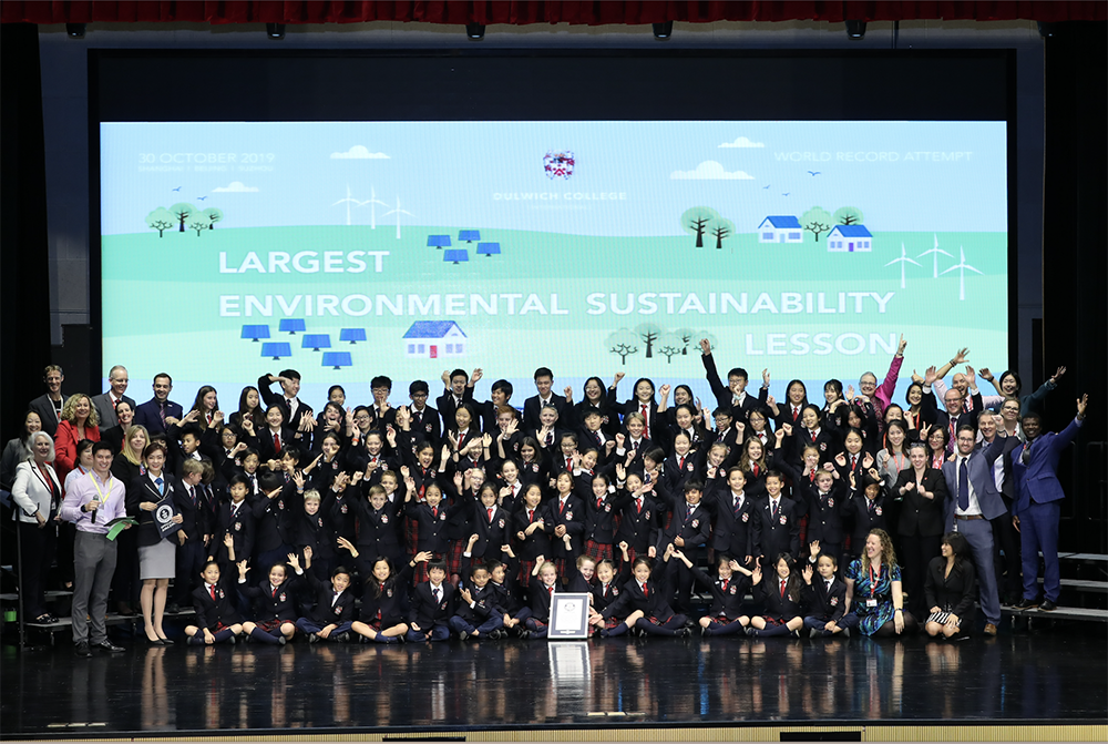 Dulwich College International breaks world record for the largest environmental sustainability lesson