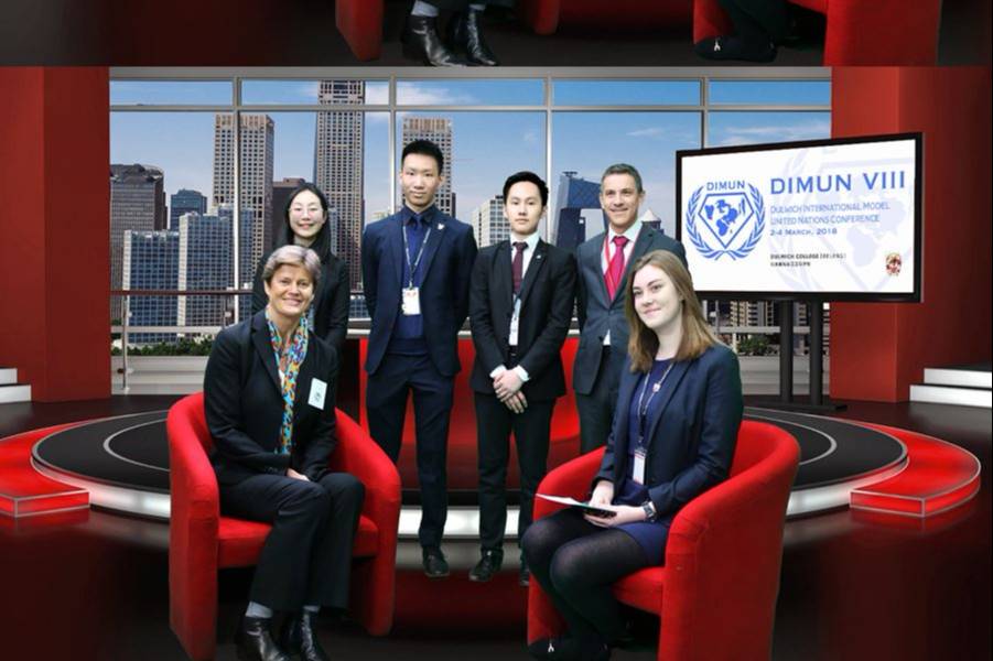 British Ambassador to China visits DCB for DIMUN VIII