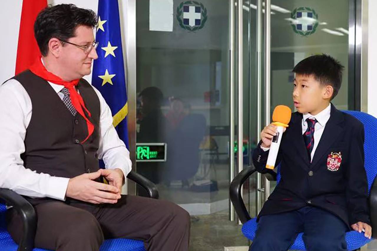 Dulwich Puxi Students Interview Greece's Consul General