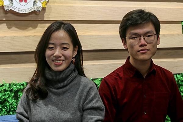 Alumni Nicole and John Back from Oxbridge