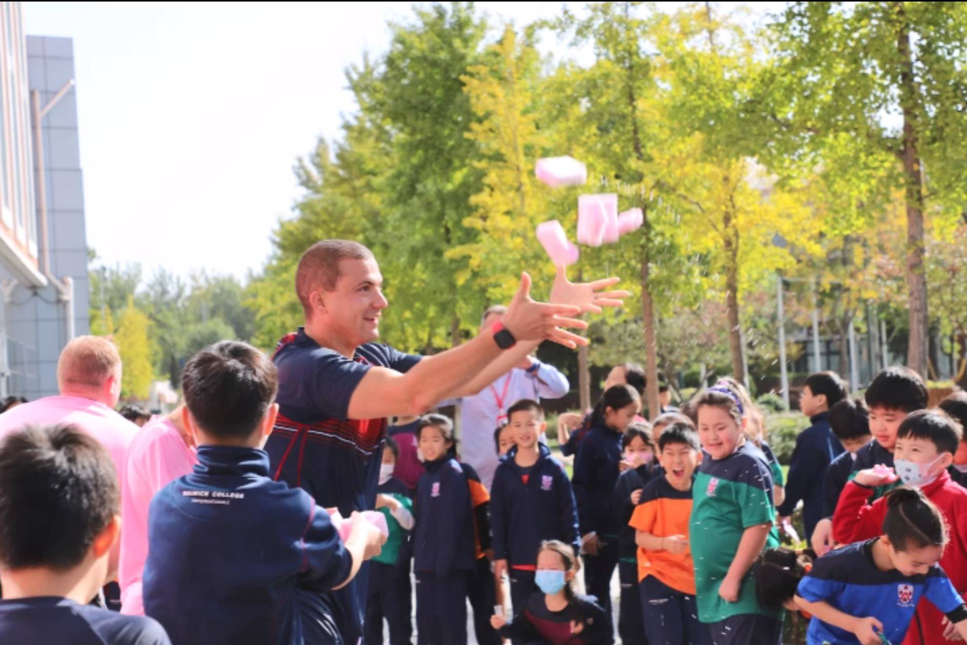 Dulwich College Beijing has turned pink!
