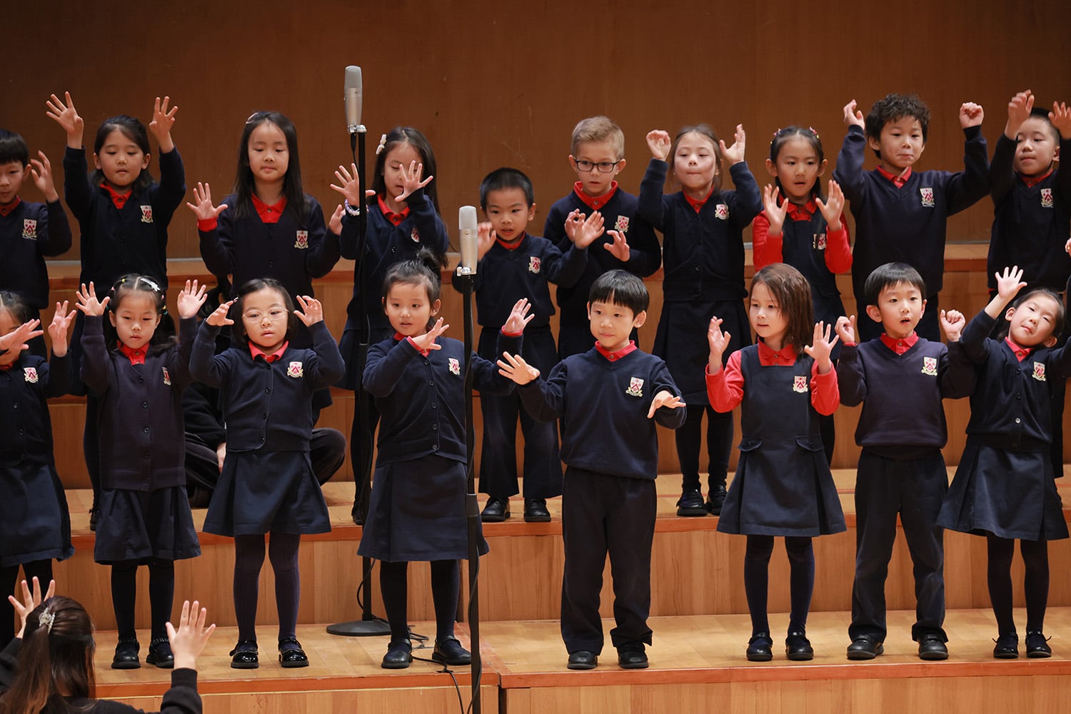 Our DUCKS choirs performing at the 2024 Winter Concert held at the Shanghai Oriental Arts Centre