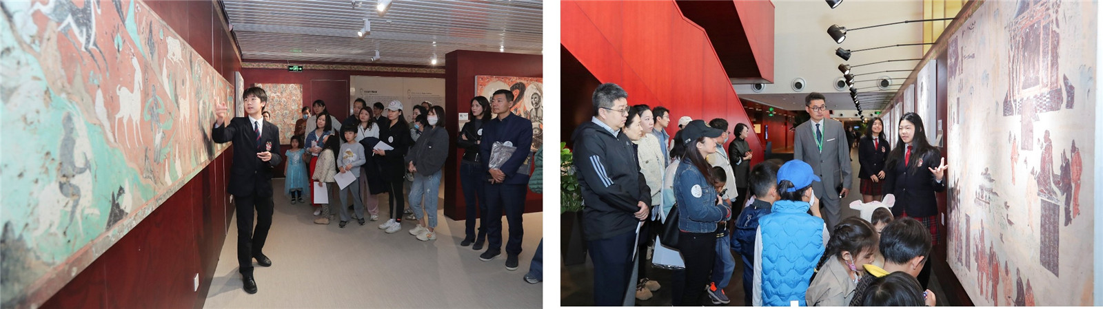 Student volunteers at the event