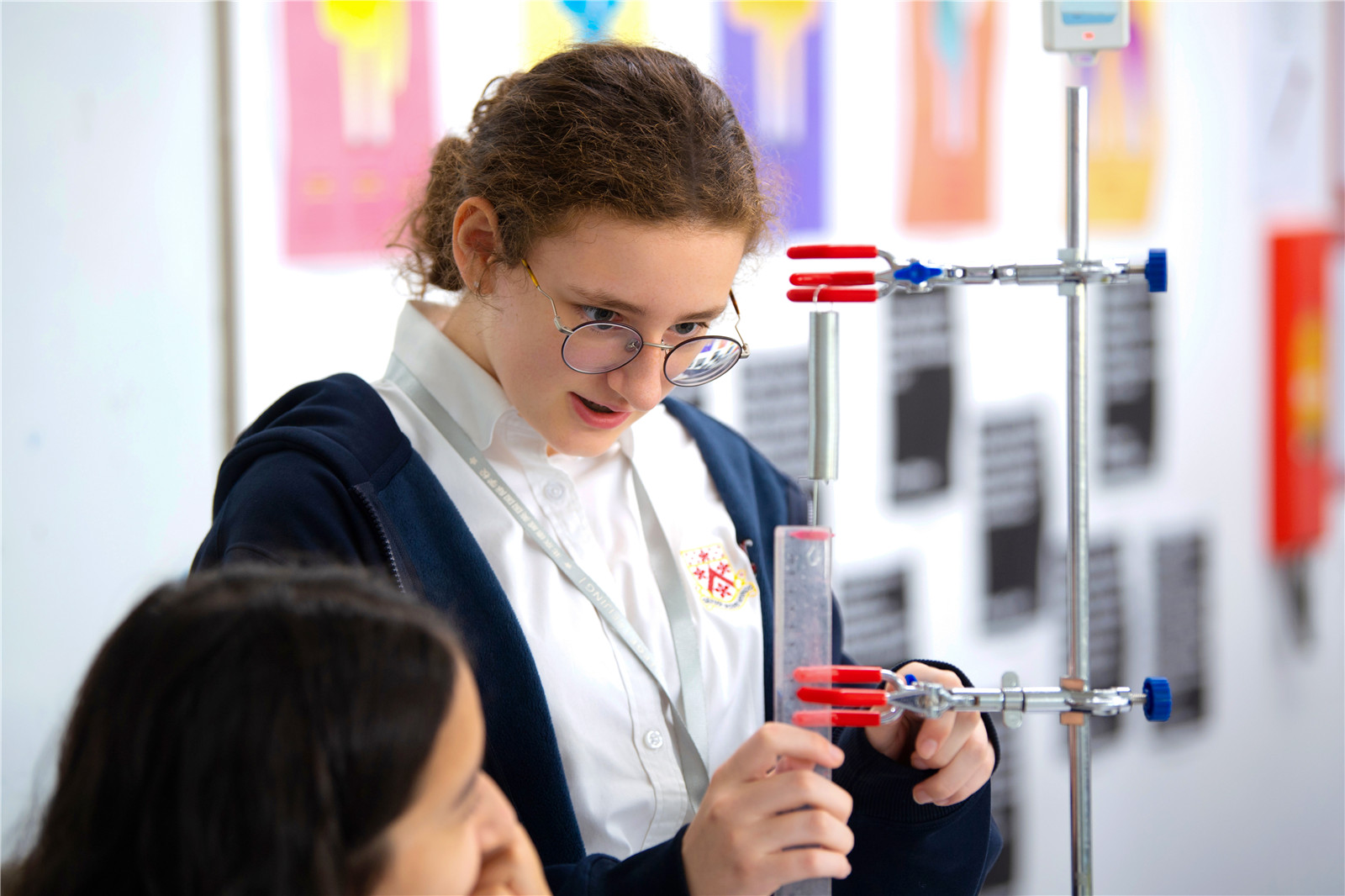 Senior School students learning in lab