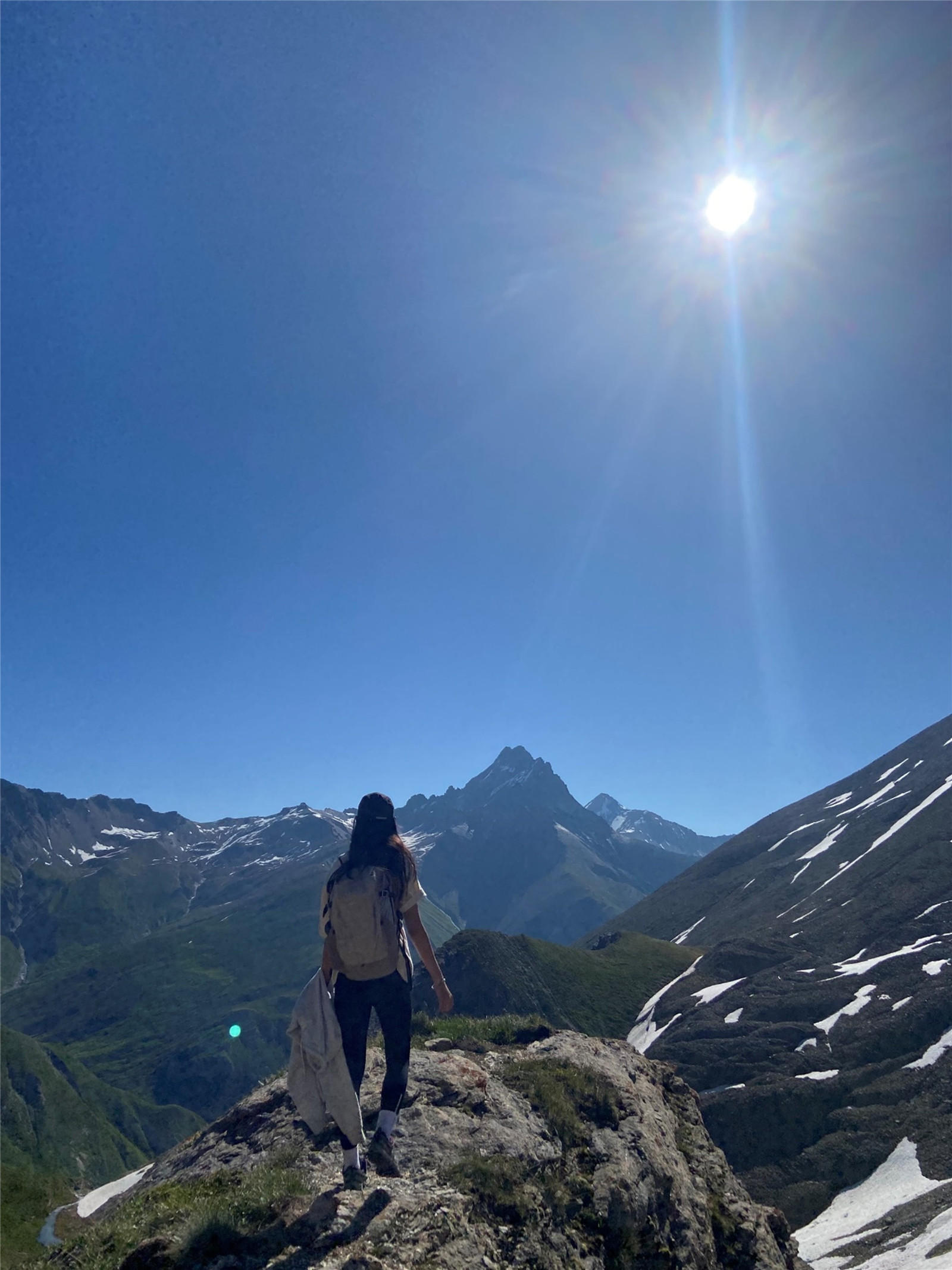 在奥地利徒步旅行期间