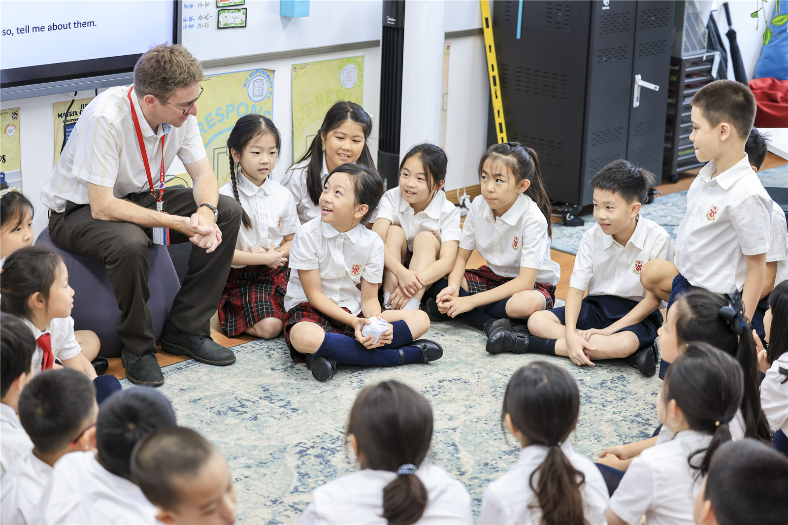 Junior School students in class
