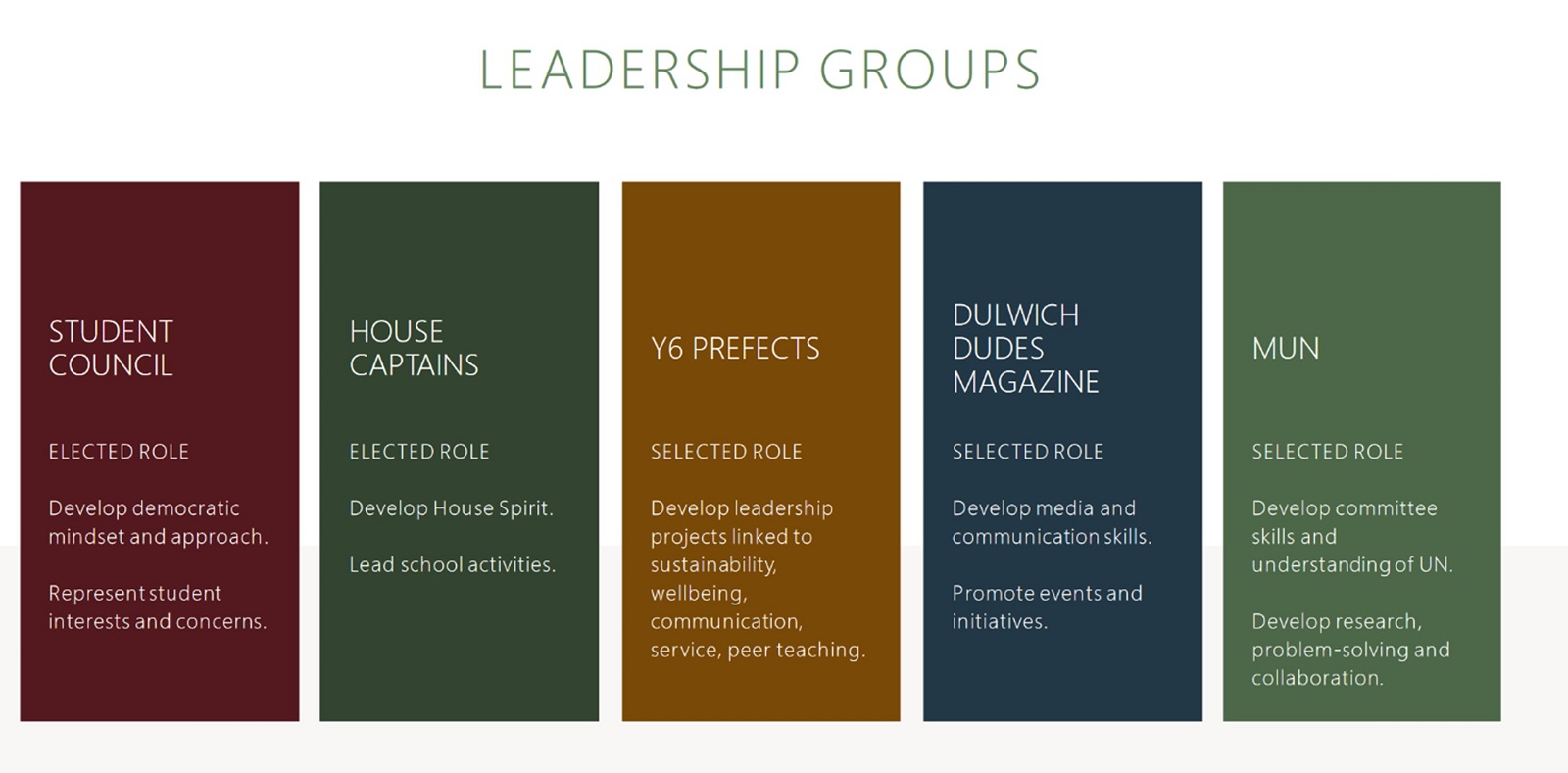 Junior School Leaders