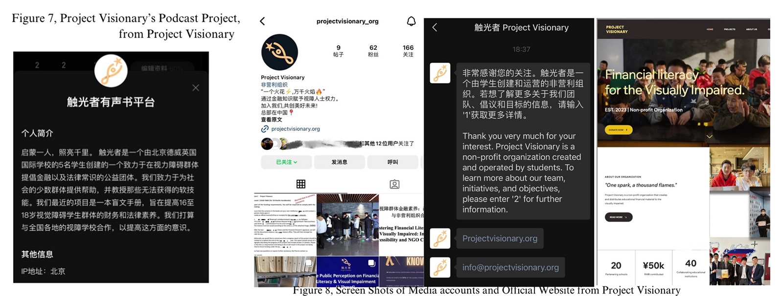 Project Visionary - website and social media