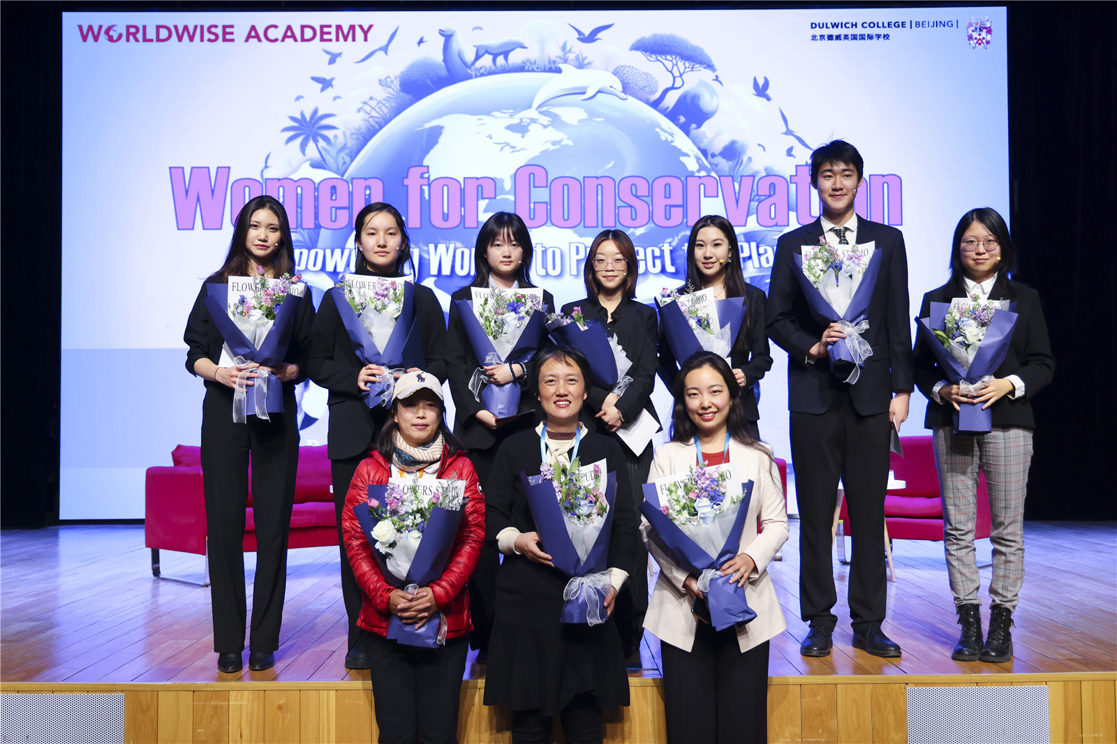Panelists and student of the Women for Conservation Forum 2024