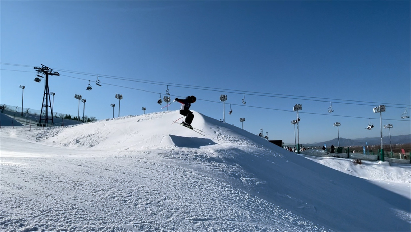 First Small Jump of the 2022 Skiing Season