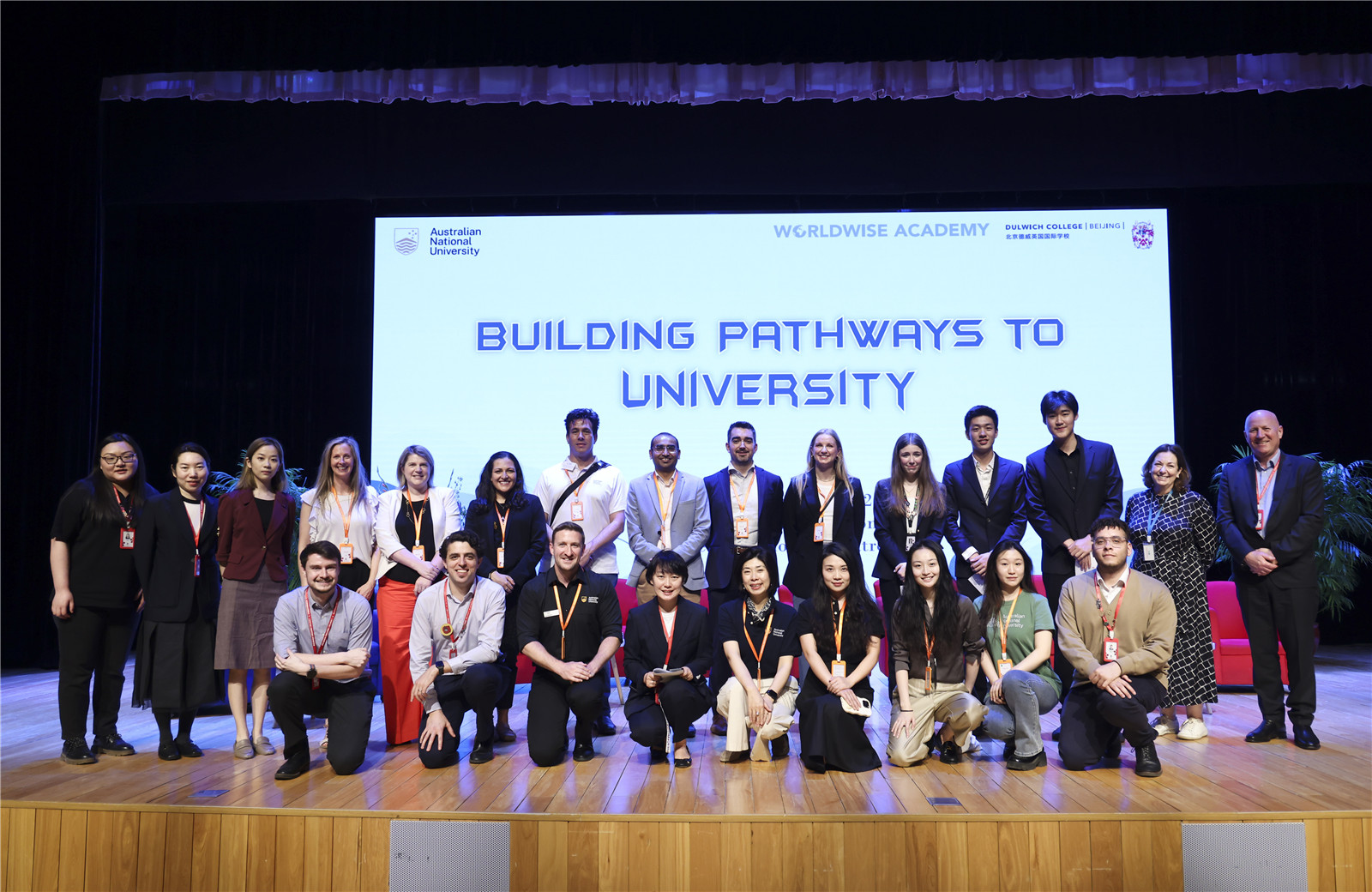DCB students and teachers with ANU representatives