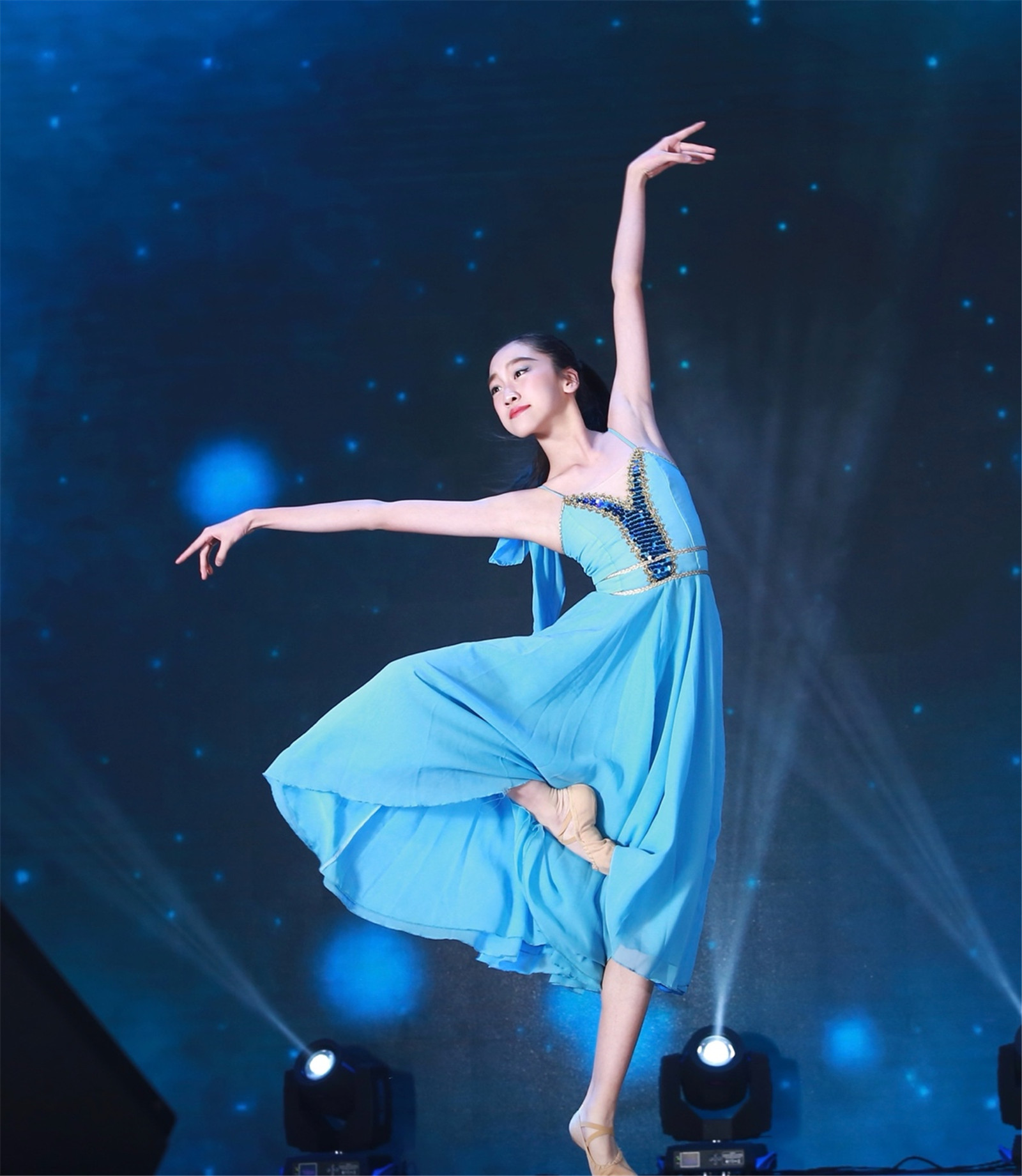 Endora competing in dance outside of school
