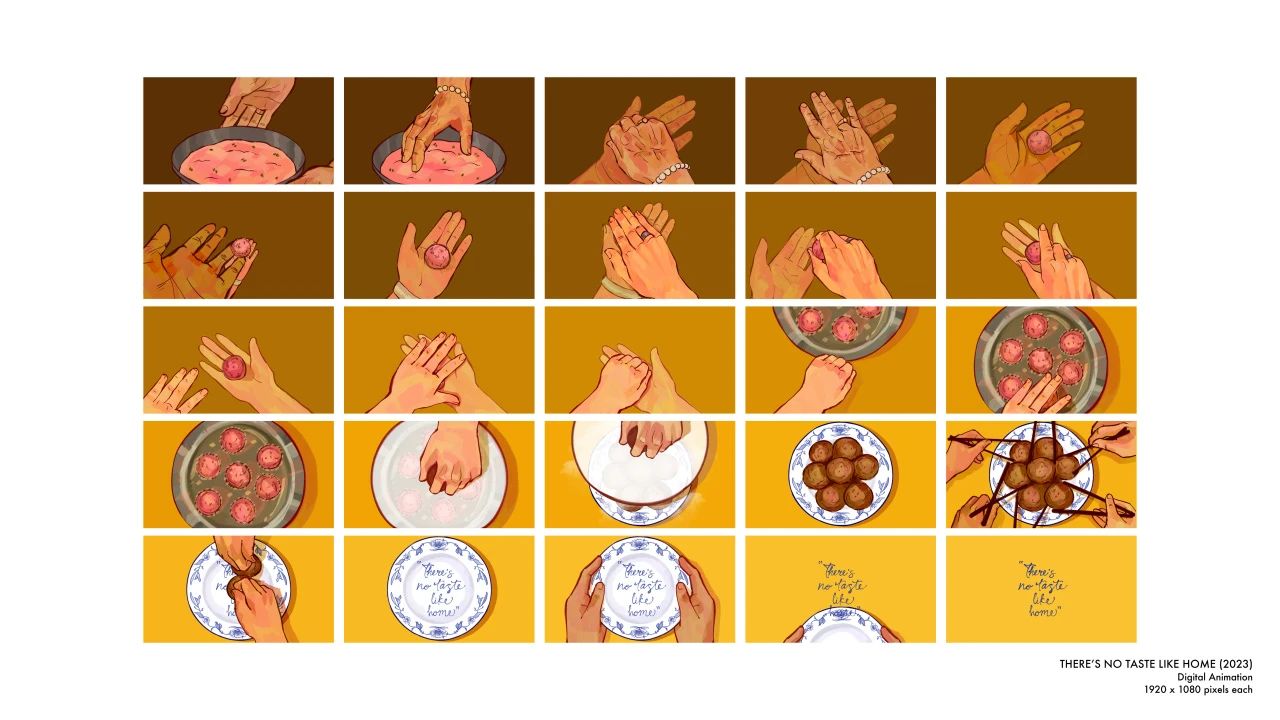动画作品（画帧）： “There's No Taste Like Home” (Celine H, 2023)