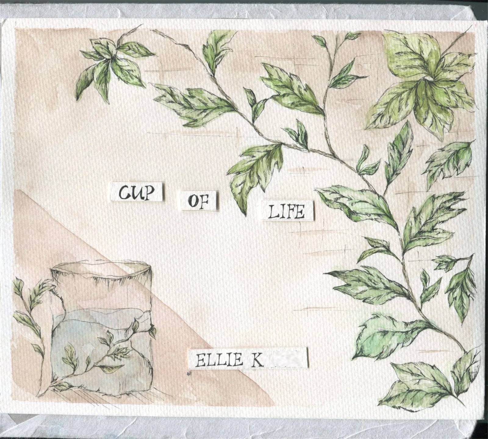 Cover of Ellie’s illustration book “Cup of Life”