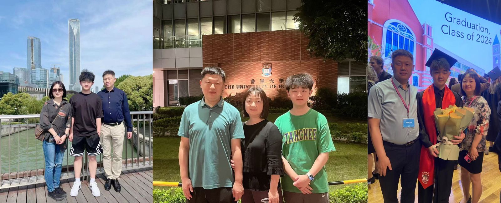 严教授一家合影