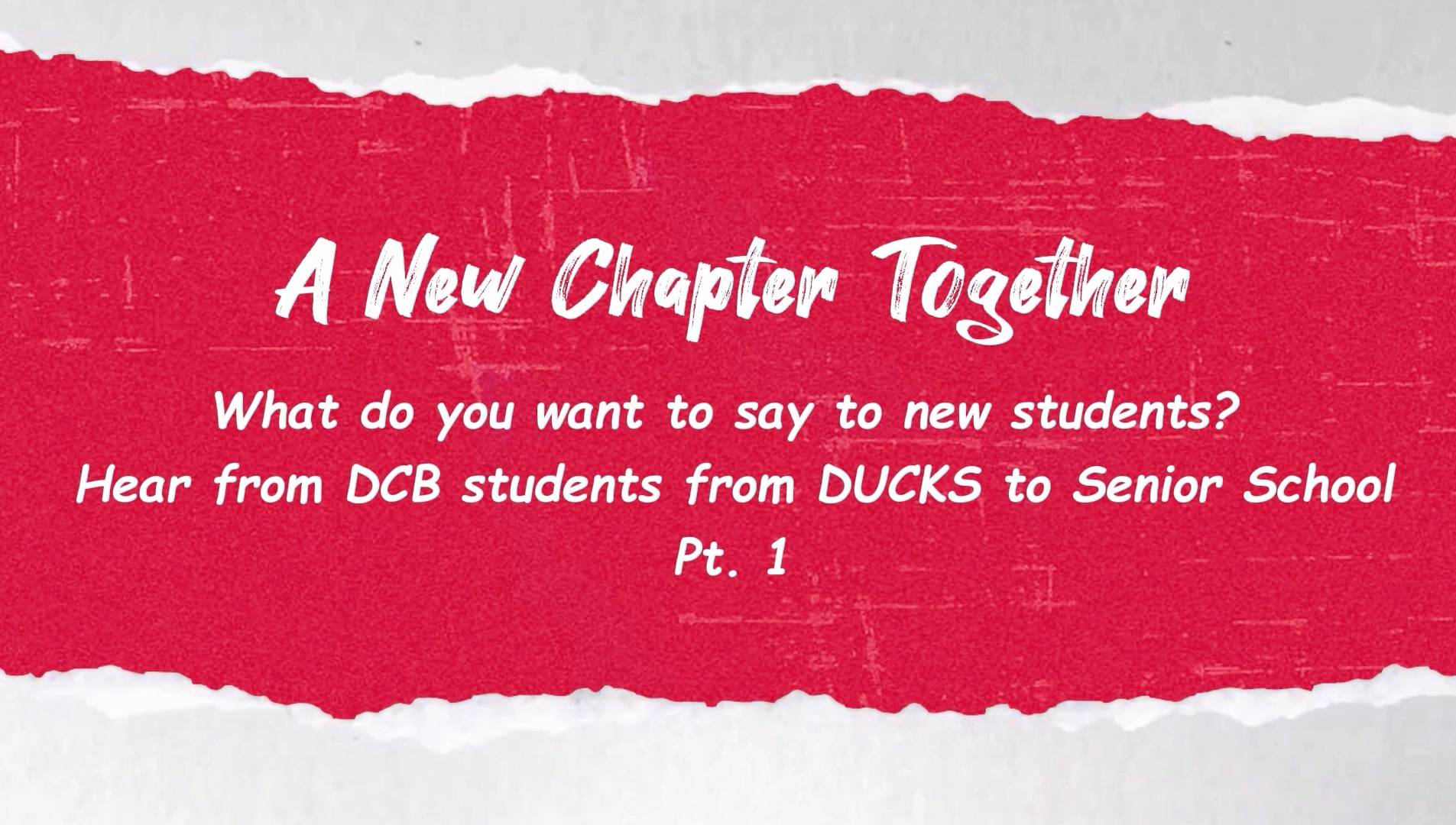 Student Advice for Our Newcomers! Pt. 1